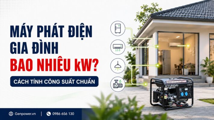 Máy phát điện gia đình bao nhiêu kW – cách tính công suất chuẩn